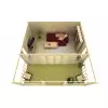 Bungalow de madera OLAUG render sofa