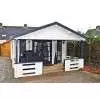 Casas de madera con porche - LASUR BLANCO