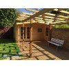 Cabaña de madera WOLFGANG banco