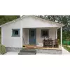 Casas de madera doble acristalamiento JAVEA - VISTA FRONTAL BLANCO