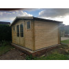 Caseta de madera JUHA 28MM - 400x300 cms LATERAL INCOLORO