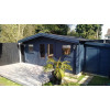 Casas de madera prefabricadas JACKALYN - HOBYCASA-con anexo