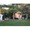 Casa de madera con ruedas GYPSY CARAVAN CON PORCHE - JARDIN