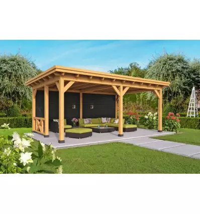 Pérgola ODENSE tipo 2 - 650x450x266,3cm - paredes negras - portada