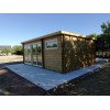 Casas de madera modernas FLOW esquinada