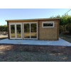 Casas de madera modernas FLOW vista frontal