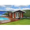 Casas de madera GUSTAV - HOBYCASA piscina