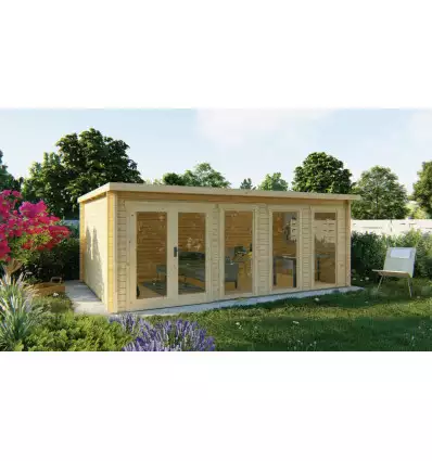Casas de madera GABRIELLA frontal incoloro