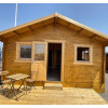 CASAS DE MADERA CADIZ - 44MM - FRONTAL + SUELO PORCHE