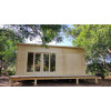 Casas de madera modernas MEG frontal incoloro