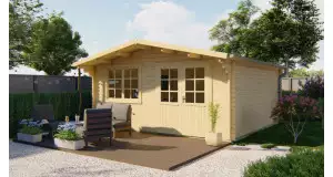 Casas de madera con climalit HENDRICK incoloro