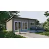 CASAS DE MADERA MODERNAS FLAT GRIS