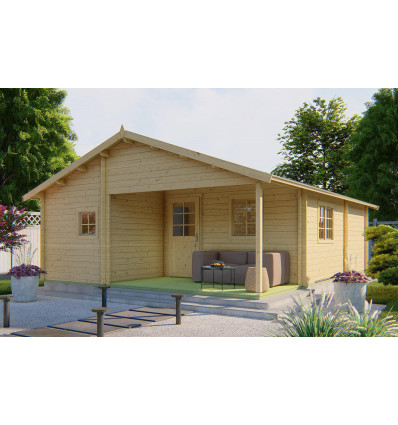 Casas de madera doble acristalamiento JAVEA - INCOLORO