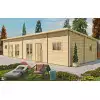 CASA DE MADERA LAS PALMAS 50M2 - 44MM - FRONTAL