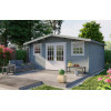 Casas de madera prefabricadas JACKALYN - HOBYCASA gris