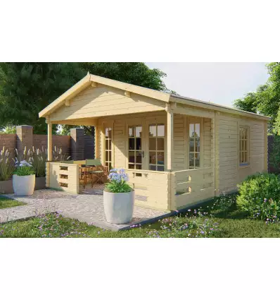 Casas de madera con porche - HOBYCASA portada