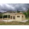 CASAS DE MADERA MODERNAS FLAT CON PERGOLA