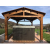  Porche de madera a 2 aguas 600x400  – HOBYCASA vista trasera sauna