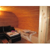 SAUNA EN FORMA OVAL DE ABETO DE 405X240 CMS INTERIOR HABITACIÓN