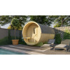 SAUNA BARRIL DE ABETO DE DIAMETRO 205 Y 350 CMS DE LARGO - PORTADA