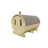 SAUNA BARRIL DE ABETO DE DIAMETRO 205 Y 350 CMS DE LARGO - TRASERA
