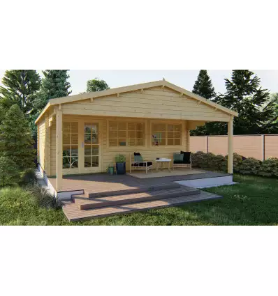 Casas prefabricadas JEREZ 598x500+240cm - 44 MM - PORTADA