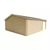 Casas prefabricadas JEREZ 598x500+240cm - 44 MM - TRASERA