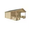 Casas de madera con porche - HOBYCASA incoloro