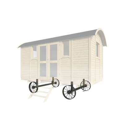 Kit de ruedas para casas de madera tipo Gypsy Caravan - Portada