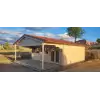 Casas prefabricadas JEREZ 598x500+240cm - 44 MM - TEJA SANDWICH
