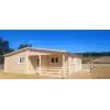 Cabaña de madera AZORES - frontal pvc