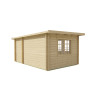 Casas de madera modernas modelo RHON TRASERA