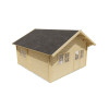 Mini casas de madera con altillo LLANES - HOBYCASA frontal