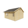 Mini casas de madera con altillo LLANES - HOBYCASA trasera