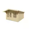 Casa de madera moderna 350X450- 40MM ALEX FRONTAL
