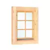 Ventana para caseta  L4 de 75,5x96,6 cms Doble Cristal LATERAL