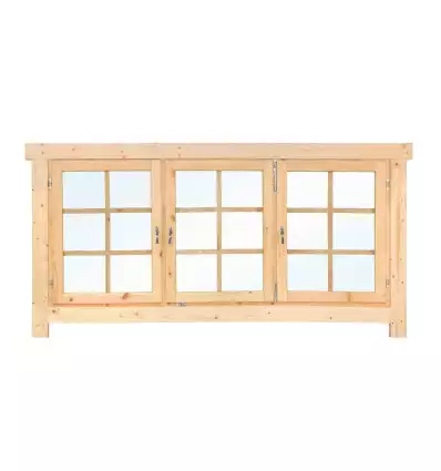 VENTANA TRIPLE PARA CASETA DE DOBLE ACRISTALAMIENTO - 212X96cms PORTADA