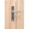 Puerta ciega para cabañas de 28a 45 mm  de 190x83 cms MANILLA