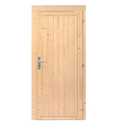 Puerta ciega para cabañas de 28a 45 mm  de 190x83 cms PORTADA