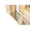 Puerta ciega para cabañas de 28a 45 mm  de 190x83 cms SUELO