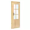 PUERTA CON CRISTAL PARA CABAÑA D6 - 83X190cms (28-45 mm) LATERAL