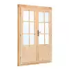 PUERTA DOBLE PARA CABAÑA D3 - 159X190 cms LATERAL