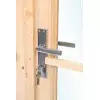 PUERTA DOBLE PARA CABAÑA D3 - 159X190 cms MANILLA