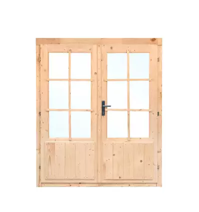 PUERTA DOBLE PARA CABAÑA D3 - 159X190 cms PORTADA