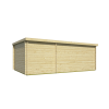 Casas de madera modernas FLOW trasera
