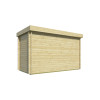 Caseta de madera BENIDORM moderna - 400x200 cms - 40 mm - SUPERIOR