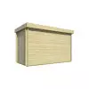 Caseta de madera BENIDORM moderna - 400x200 cms - 40 mm - SUPERIOR