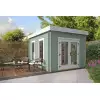 Caseta de madera para jardin BENICASIM - 300x400 cms - 40 mm - AZUL