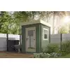 Mini casetas para jardin BURRIANA - 200x200 cms - 40 mm - VERDE