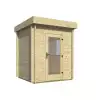 Mini casetas para jardin BURRIANA - 200x200 cms - 40 mm - FRONTAL